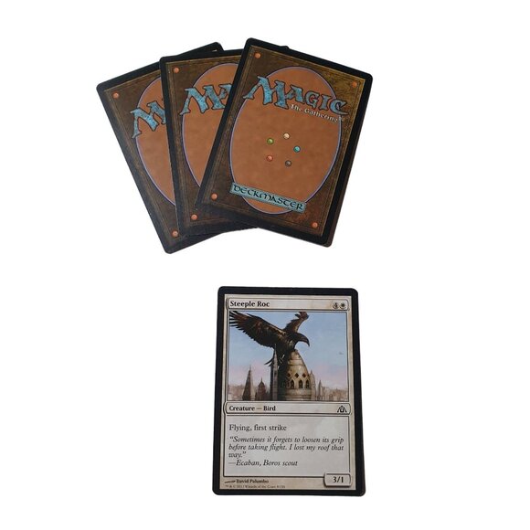 Magic the Gathering Steeple Roc 8/156 Card 4X Bird Flying First Strike 3/1 - Picture 3 of 3